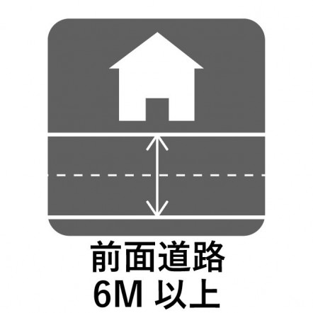 前面道路6M以上ございます！