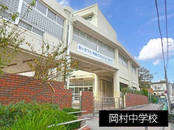 中学校 900m 岡村中学校