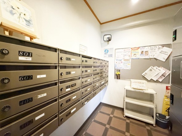 住戸専用の郵便受け。
