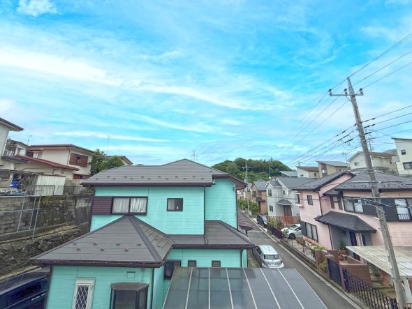 圧迫感がなく、開放的な眺望です。