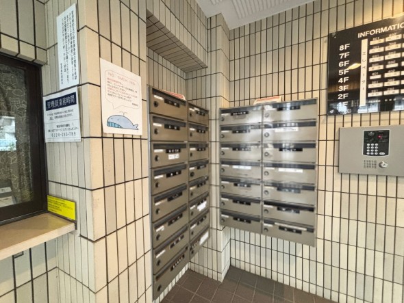 住戸専用の郵便受け。