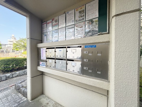 住戸専用の郵便受け。