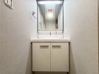 真っ白な洗面台で、気持ちの良い朝を迎えられそうです。