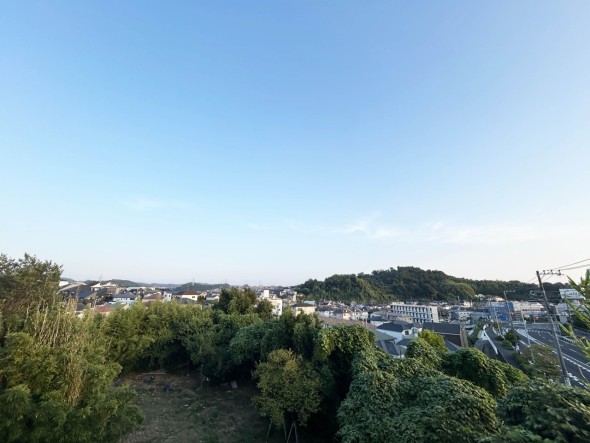 圧迫感がなく、開放的な眺望です。