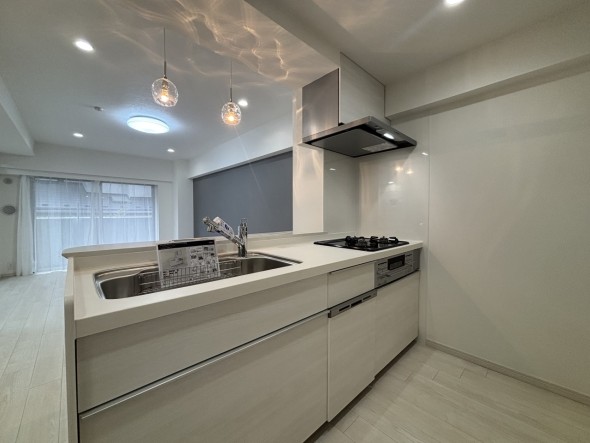 ゆとりのあるキッチンスペース