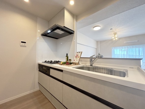 ゆとりのあるキッチンスペース