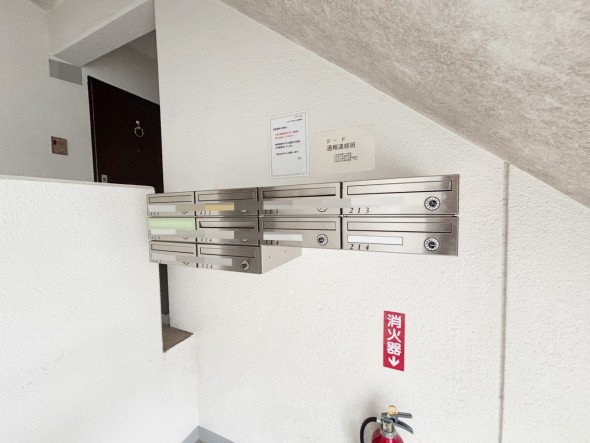 住戸専用の郵便受け。