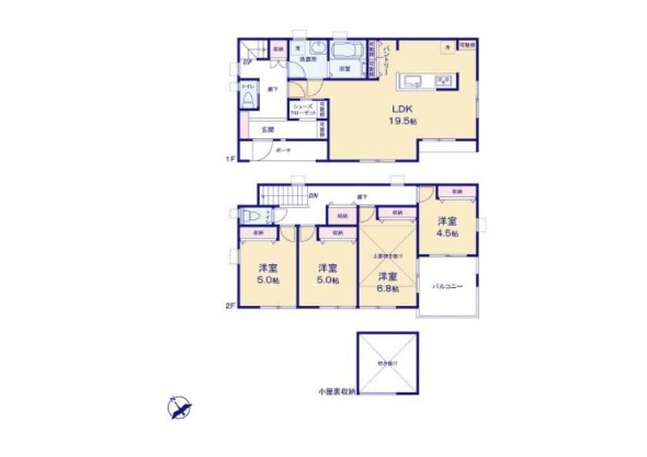参考プラン　建物価格1680万円(税込)　建物面積109.72平米　
