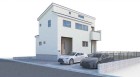 本パースは、イメージ図につき、風景、建物、植栽などについては施工後の現物との差異が生じます。  車、インテリア等は別途となります