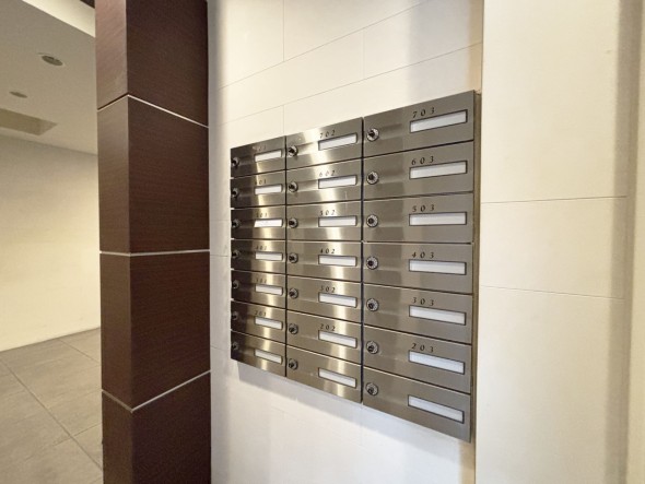 住戸専用の郵便受け。