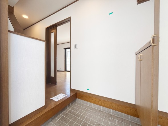 スペース広々な玄関です。