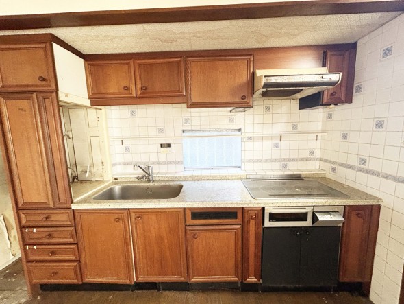 ゆとりのあるキッチンスペース