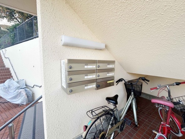 住戸専用の郵便受け。