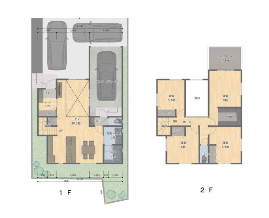 その他画像【参考プラン間取り：4LDK　建物面積：110.55m2　建物価格：3200万円