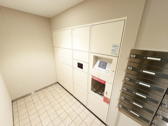 不在時に便利な宅配ボックス。