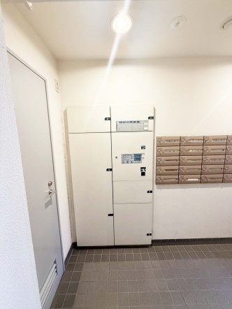 不在時に便利な宅配ボックス。