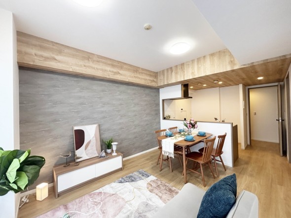 LDK12帖。家族のコミュニケーションの場として、みんなが集まる一番の場所に。