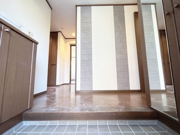 スペース広々な玄関です。