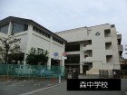 中学校 1100m 森中学校