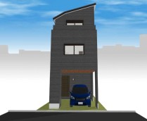 こちらは参考プランの建物イメージパースです。※車両は販売対象外です。