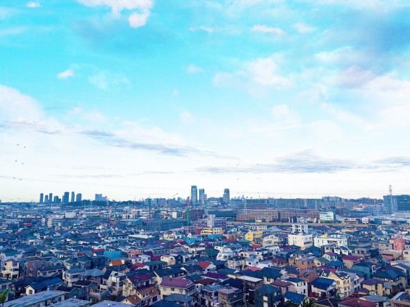 圧迫感がなく、開放的な眺望です。