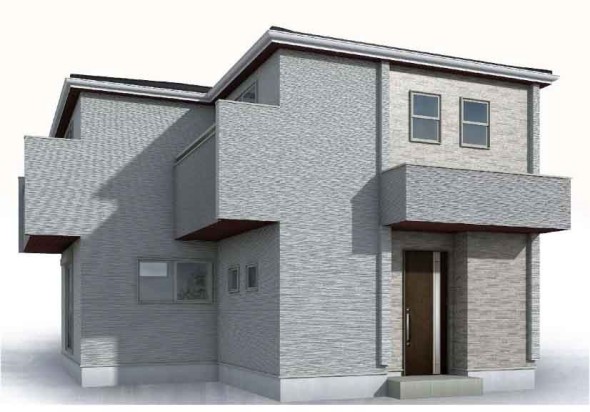 本パースは、イメージ図につき、風景、建物、植栽などについては施工後の現物との差異が生じます。 車、食器棚、ウッドデッキ、家具、