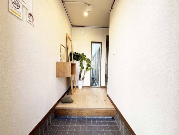 姿見があるので出かける前の身だしなみチェックができます。